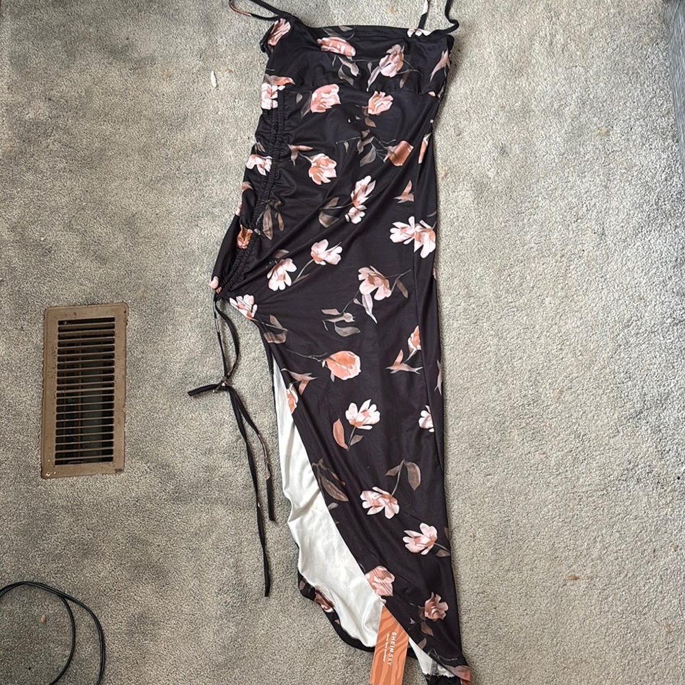 Floral Black Maxi Dress NWT SHEIN